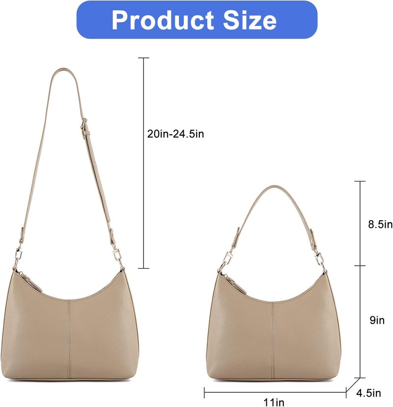 Keyli Small Shoulder Handbags for Women Mini Purse Waterproof Soft Leather Crossbody Bags for Work Shopping Travel - Image 3